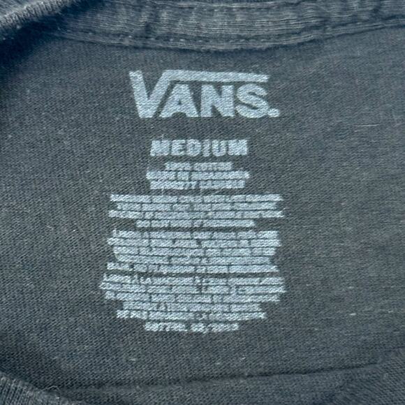 Vans Classic Black & White Logo T-Shirt - Size M - Picture 4 of 4